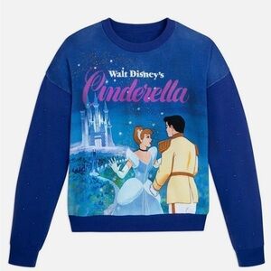 Disney Parks Cinderella Blue Knit Sweater